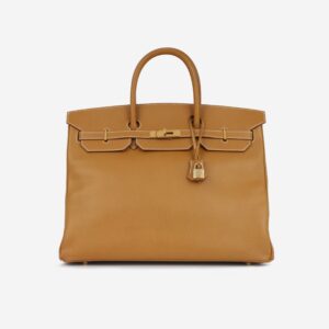 Hermès Vintage Birkin 40 - Natural Sable Ardennes | Gold Hardware