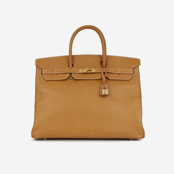 Hermès Vintage Birkin 40 - Natural Sable Ardennes | Gold Hardware