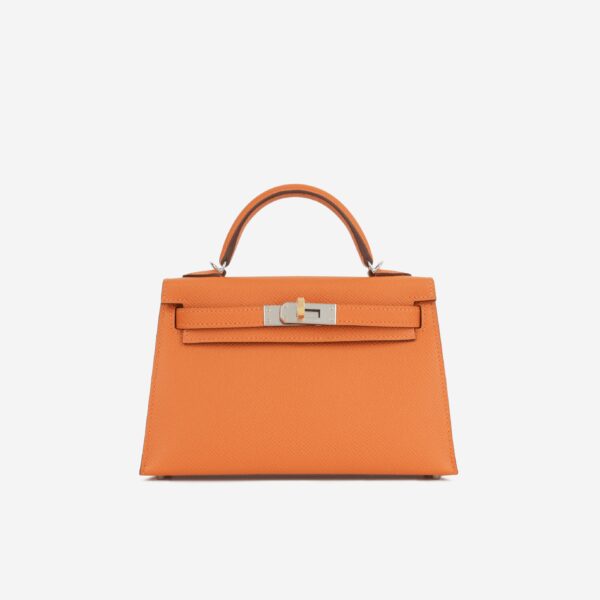 Hermès Mini Kelly - Orange Epsom | Electrum Hardware