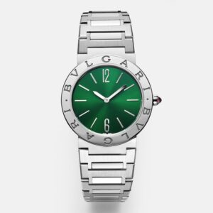 Bvlgari Bvlgari Lady 33mm stainless steel watch with rubellite