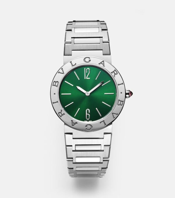 Bvlgari Bvlgari Lady 33mm stainless steel watch with rubellite