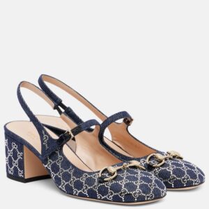 Lady Horsebit crystal-embellished sandals
