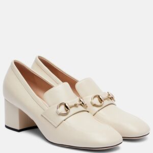 Lady Horsebit leather loafer pumps